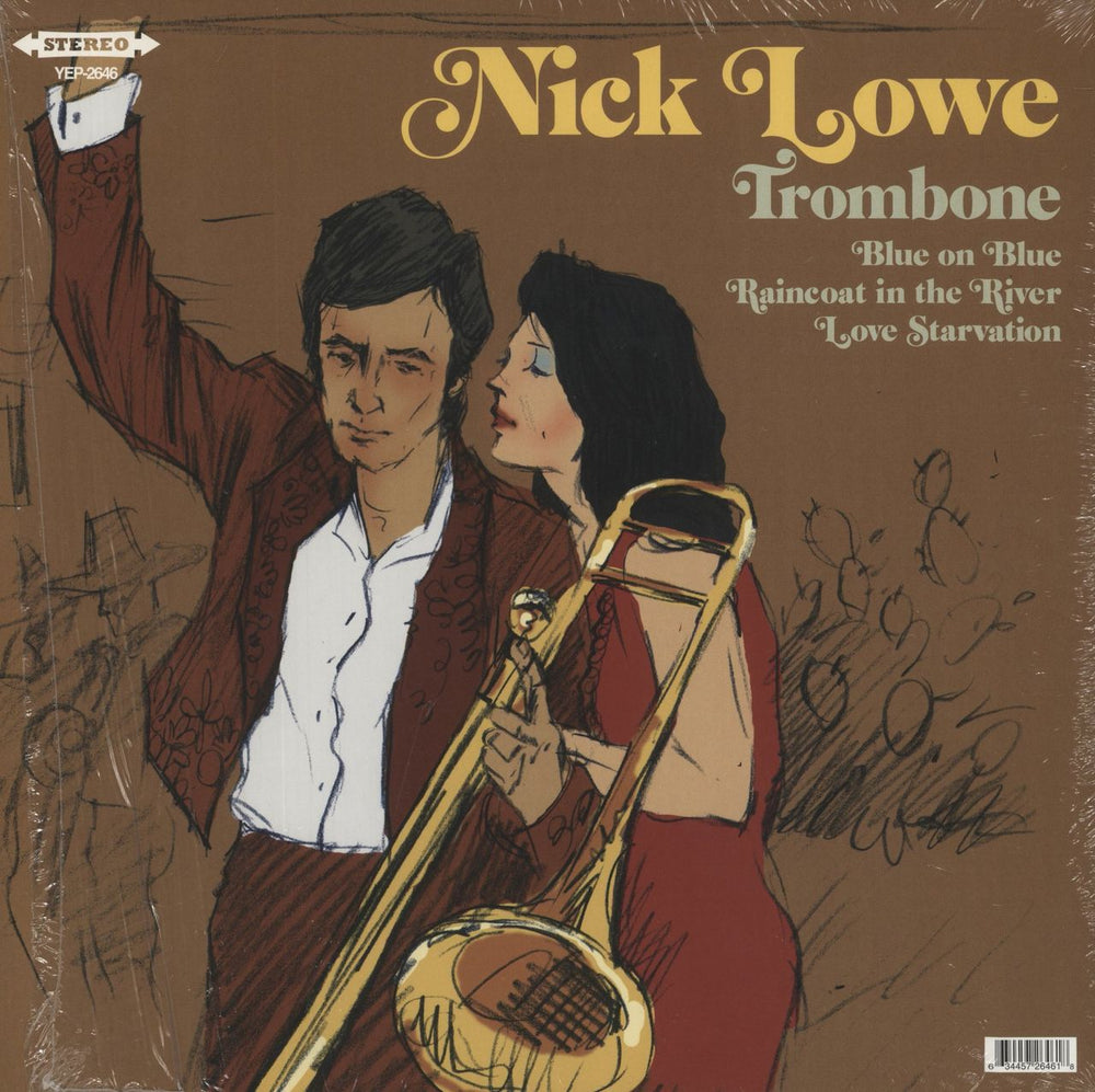 Nick Lowe Love Starvation - Stickered Shrink US vinyl LP album (LP record) 634457264618