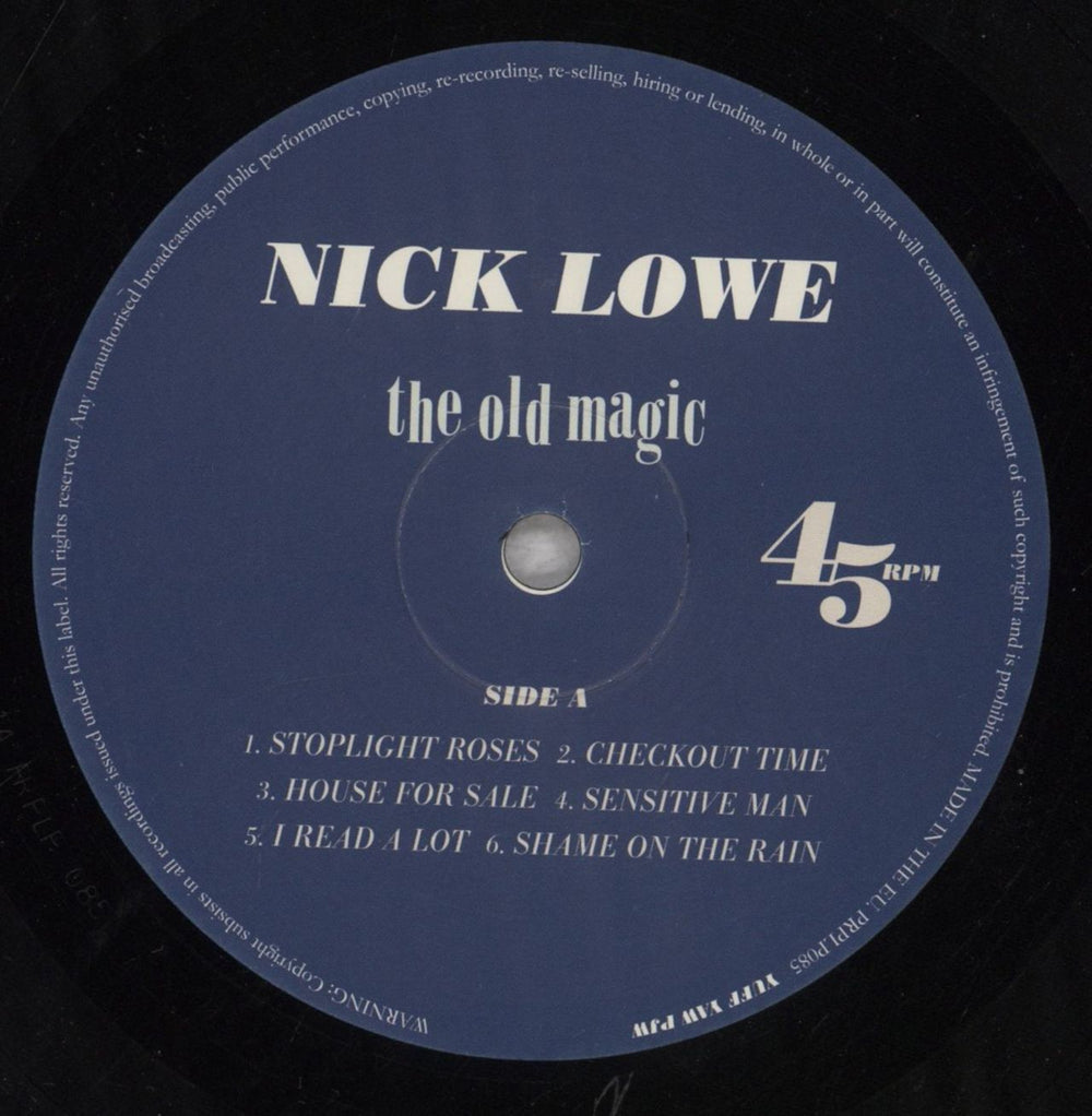 Nick Lowe The Old Magic UK vinyl LP album (LP record) LOWLPTH842678