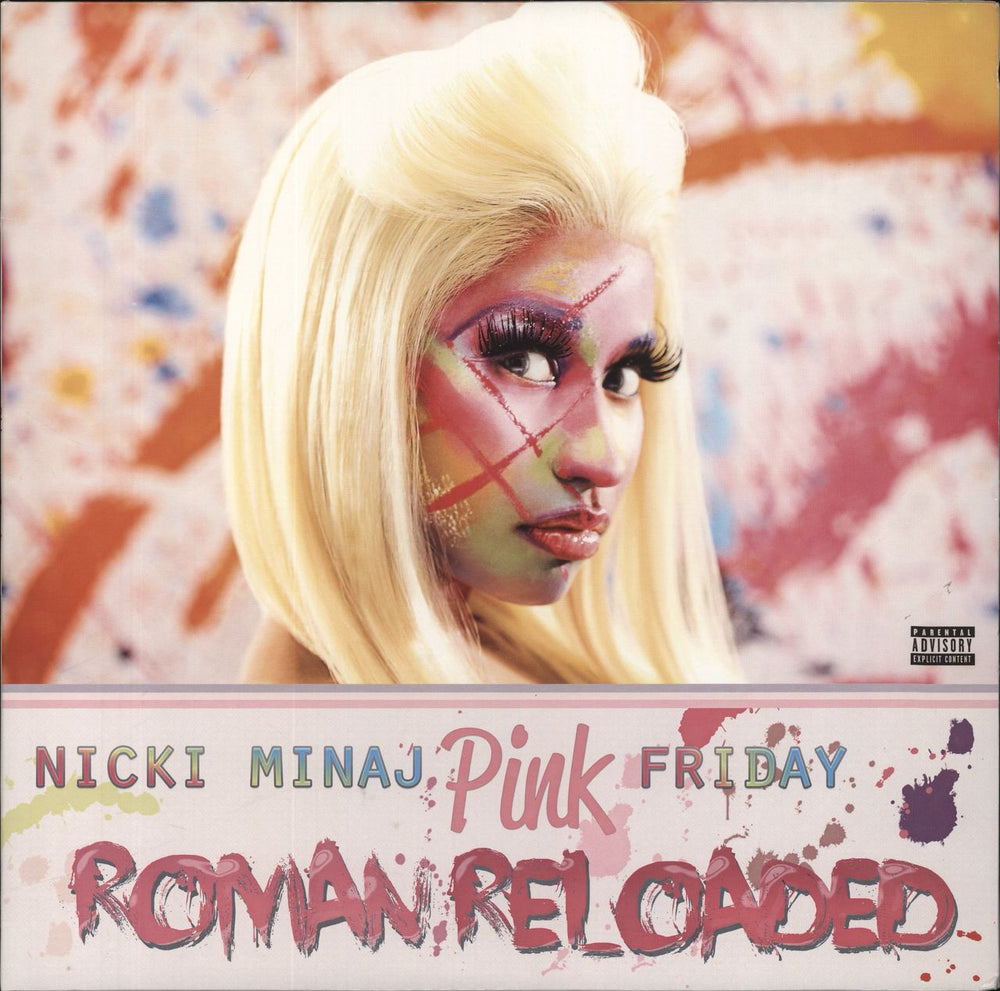 Nicki Minaj Pink Friday: Roman Reloaded US 2-LP vinyl record set (Double LP Album) B0016990-01