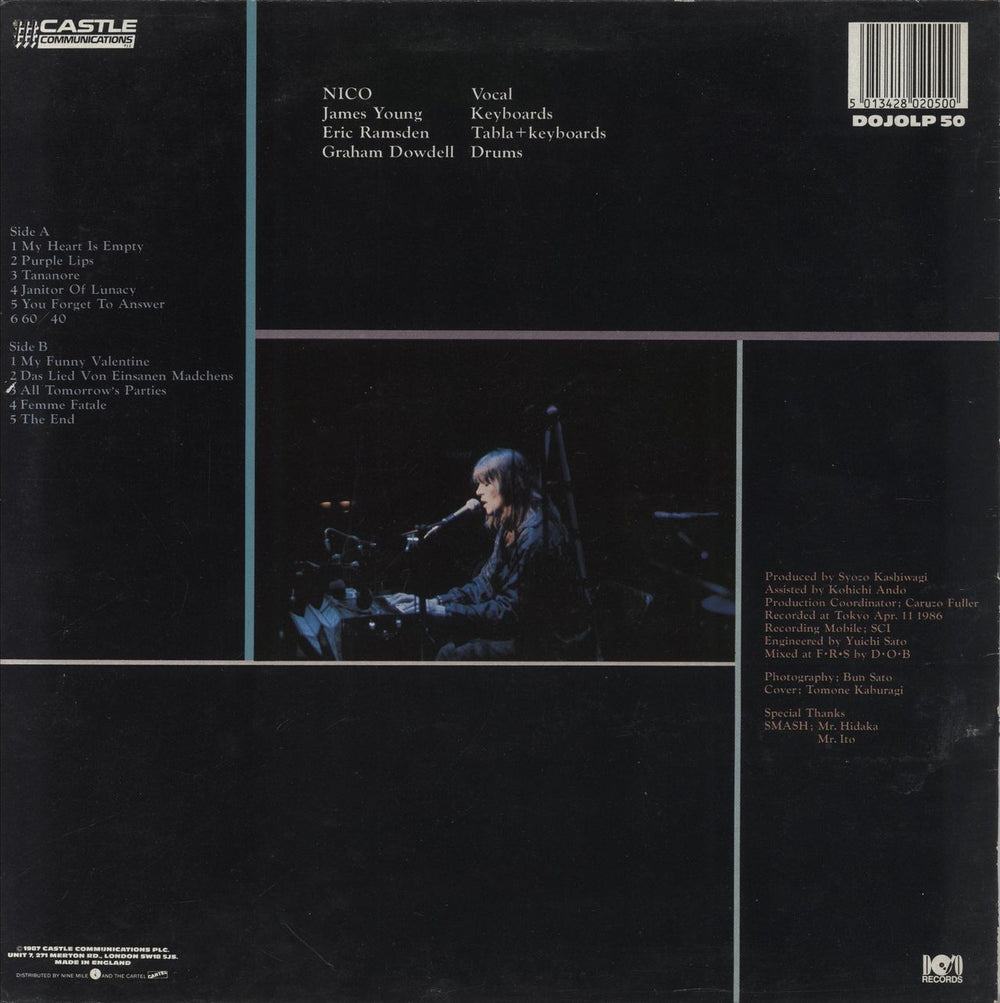 Nico Nico In Tokyo UK vinyl LP album (LP record) 5013428020500