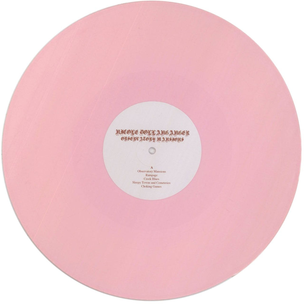 Nicole Dollanganger Observatory Mansions - Pink Opaque Vinyl US vinyl LP album (LP record) 8OLLPOB862696