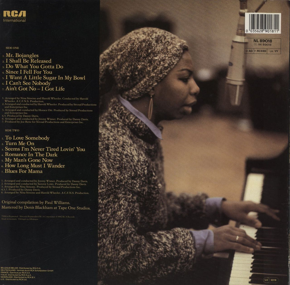 Nina Simone The Artistry Of Nina Simone German vinyl LP album (LP record) 035628901811