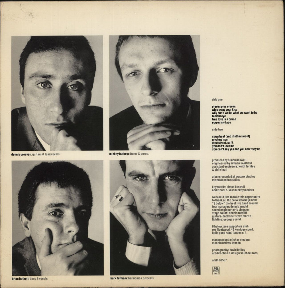 Nine Below Zero Third Degree UK vinyl LP album (LP record)