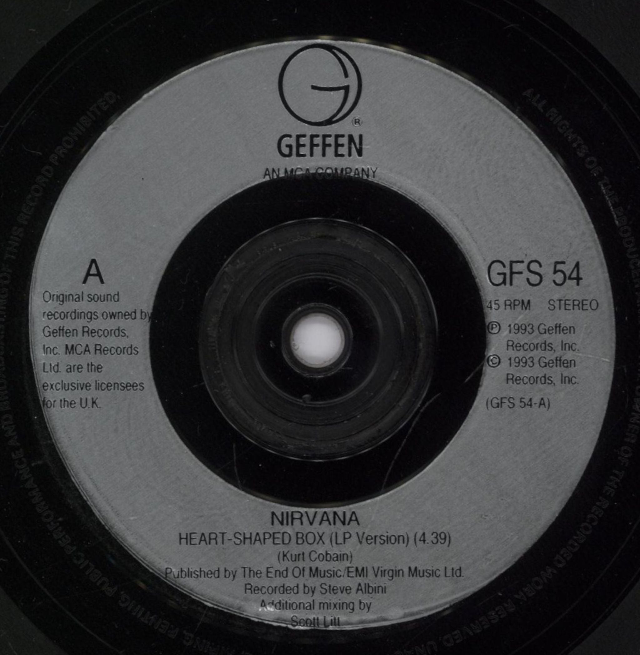 Nirvana (US) Heart Shaped Box - EX UK 7\" vinyl single (7 inch record / 45) NIR07HE896366
