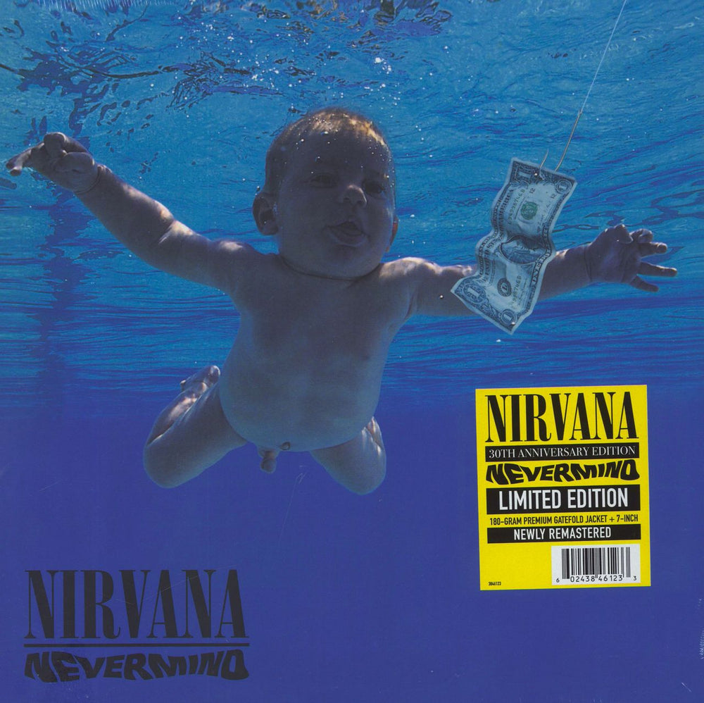 Nirvana (US) Nevermind - 180gm + 7" - Sealed UK vinyl LP album (LP record) 3846123