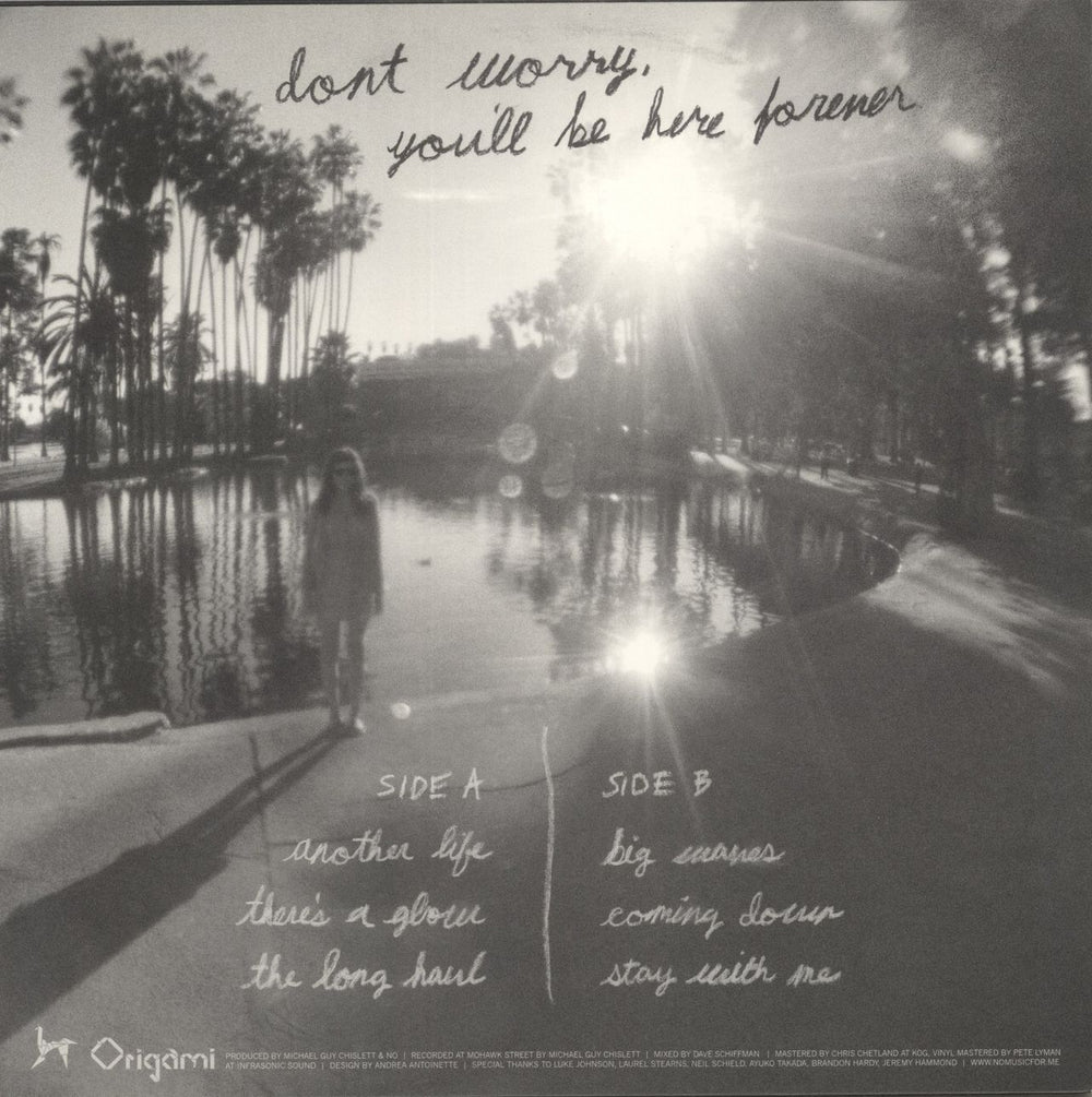 No Don't Worry, You'll Be Here Forever US 12" vinyl single (12 inch record / Maxi-single)