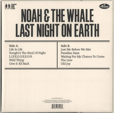 Noah And The Whale Last Night On Earth + Bonus 7" UK vinyl LP album (LP record) NWHLPLA704082