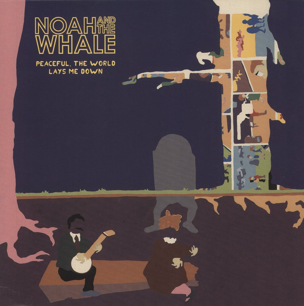 Noah And The Whale Peaceful, The World Lays Me Down UK vinyl LP album (LP record) 6716121