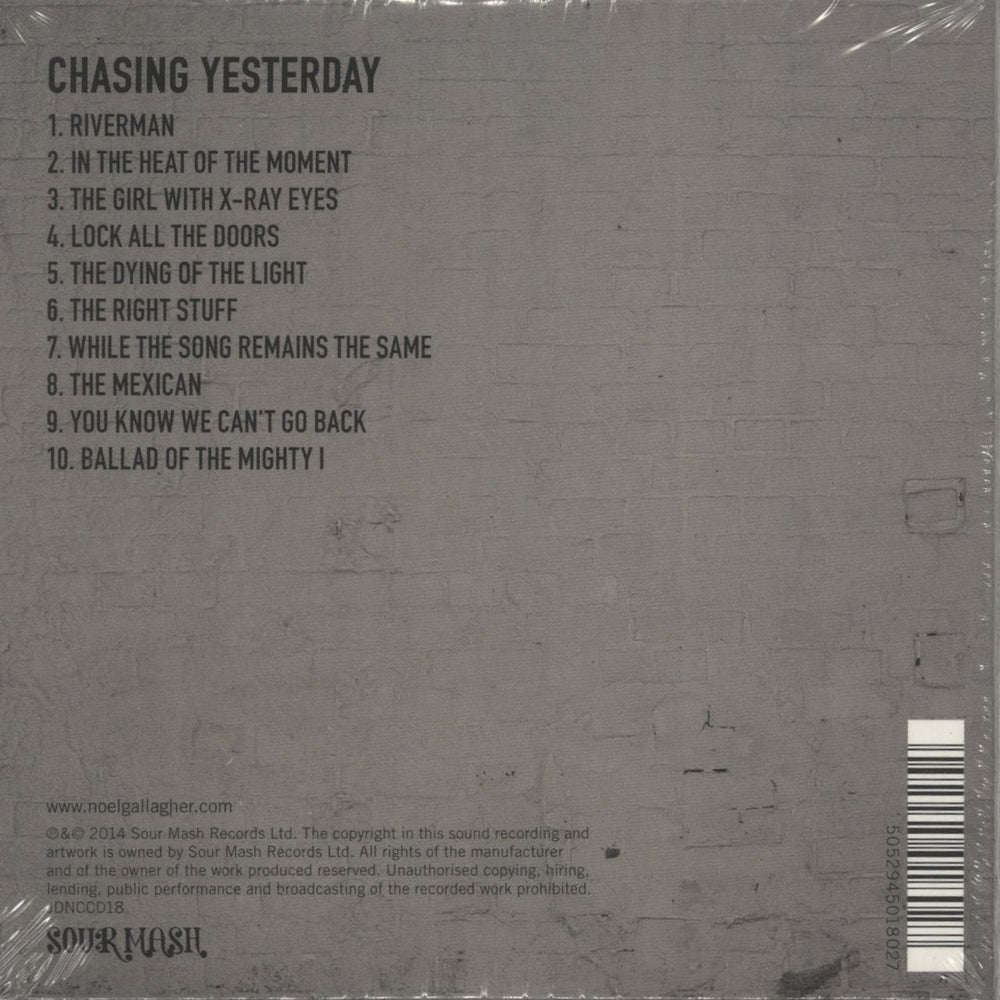 Noel Gallagher Chasing Yesterday - Digisleeve - Sealed UK CD album (CDLP) 5052945018027