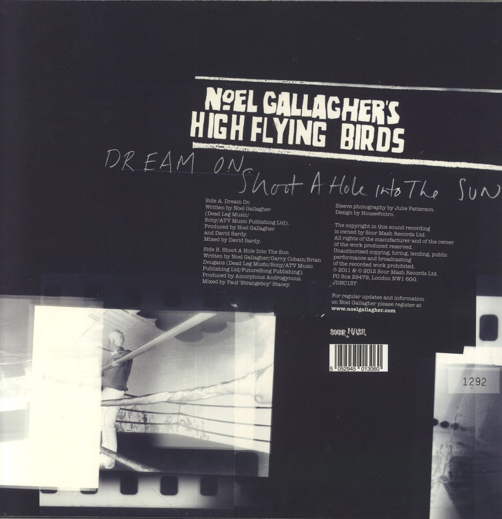 Noel Gallagher Dream On - Numbered UK 12" vinyl single (12 inch record / Maxi-single) 5052945013060