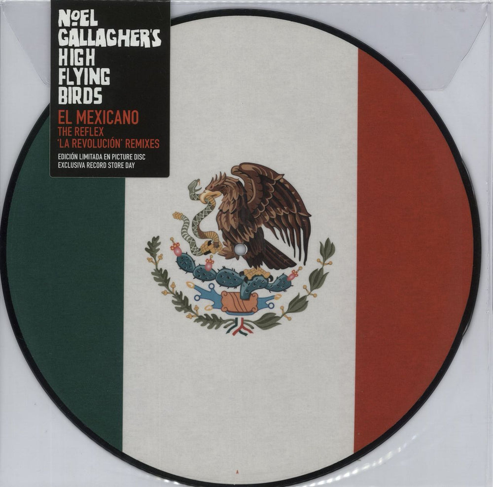 Noel Gallagher El Mexicano [The Reflex 'La Revolucion' Remixes] - Sealed UK 12" vinyl picture disc (12 inch picture record) JDNC26T