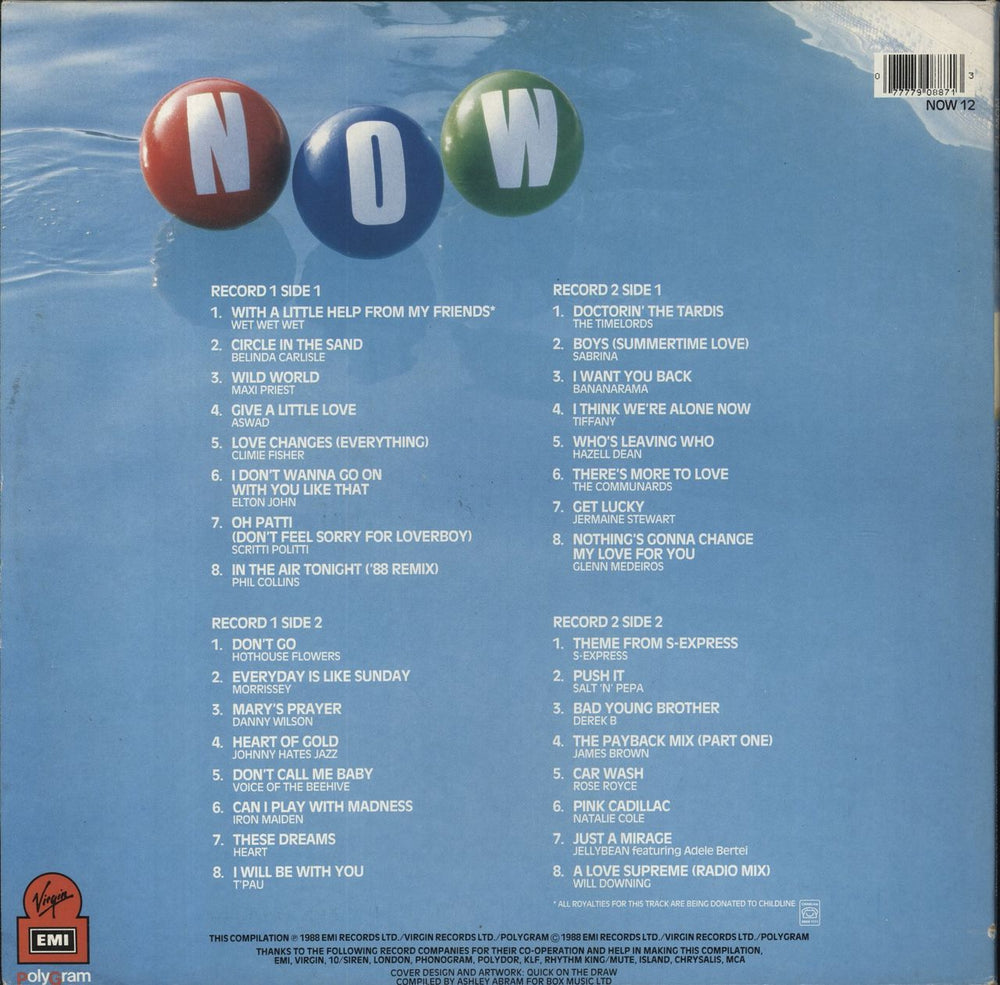 Now That's What I Call Music Now That's What I Call Music 12 UK 2-LP vinyl record set (Double LP Album) 077779088713