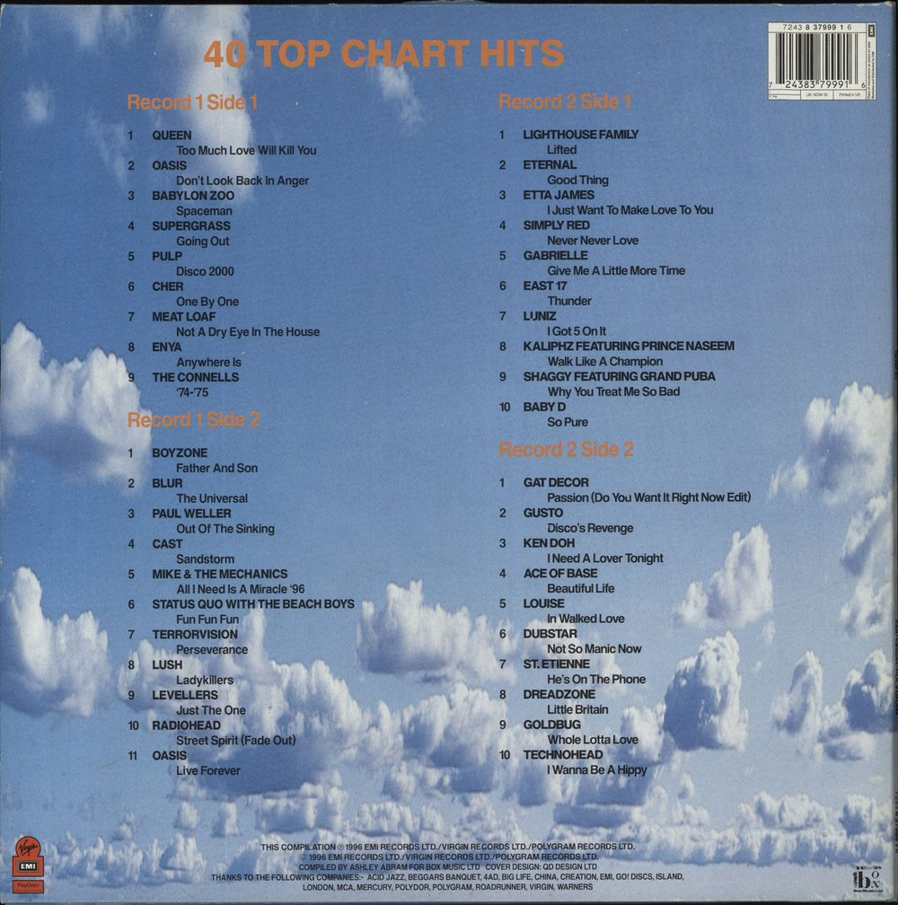 Now That's What I Call Music Now That's What I Call Music 33 UK 2-LP vinyl record set (Double LP Album) 724383799916