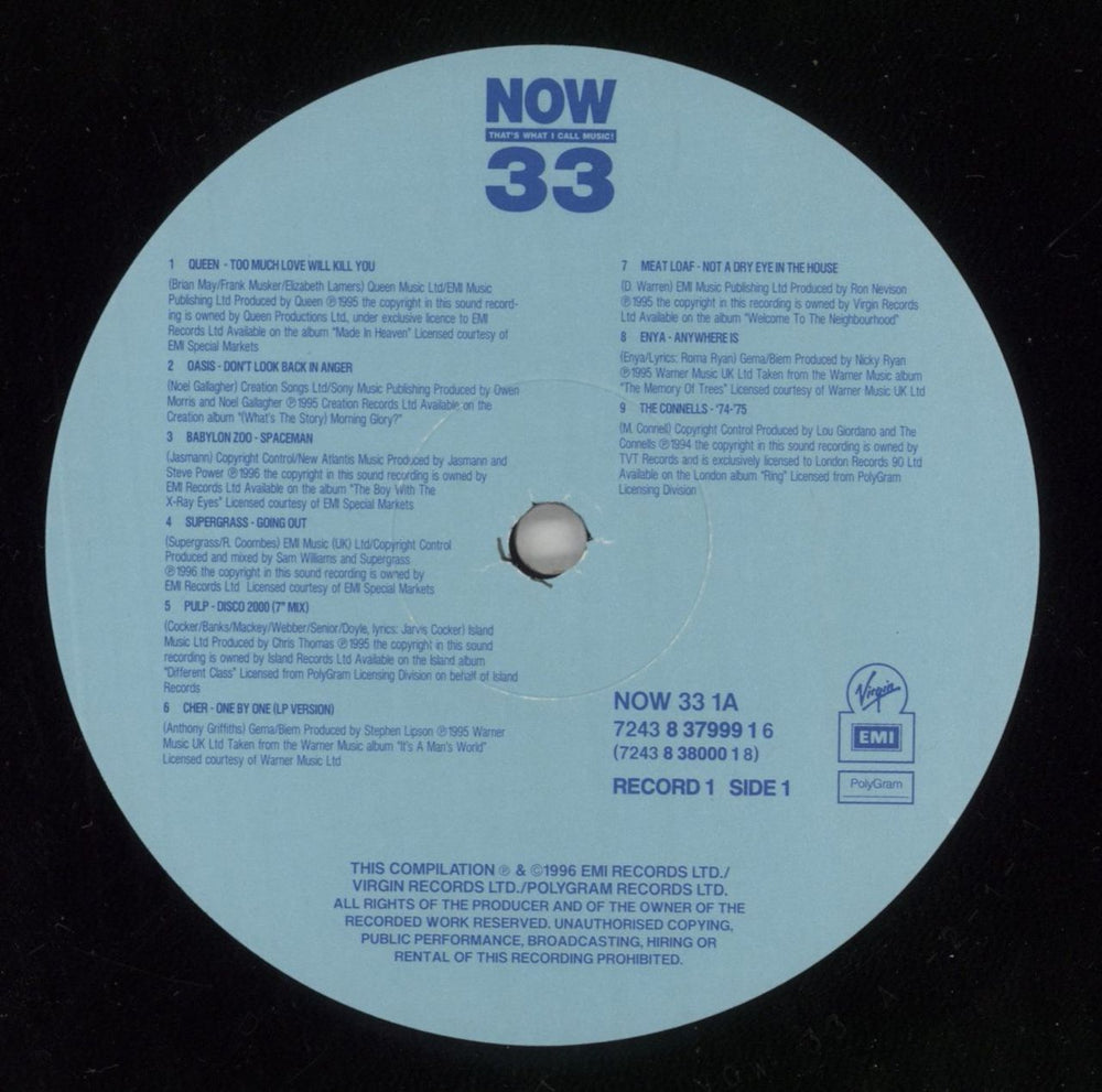 Now That's What I Call Music Now That's What I Call Music 33 UK 2-LP vinyl record set (Double LP Album) N.W2LNO559160