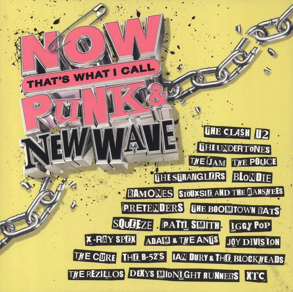 Now That's What I Call Music NOW That's What I Call Punk & New Wave - Pink Vinyl UK 2-LP vinyl record set (Double LP Album) LPNNNOW122