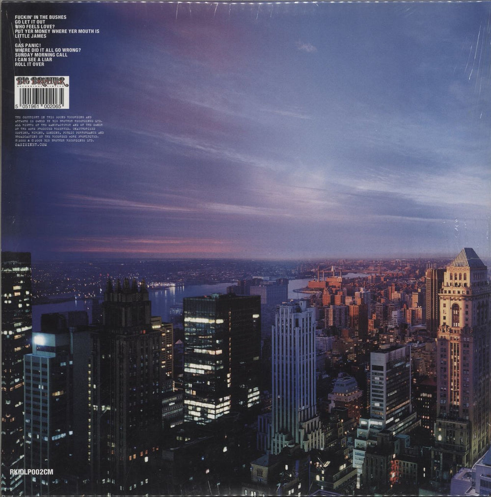Oasis Standing On The Shoulders Of Giants - Blue/Purple Marble Vinyl - Sealed UK vinyl LP album (LP record) 5051961002065