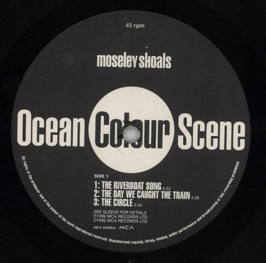Ocean Colour Scene Moseley Shoals UK 2-LP vinyl record set (Double LP Album) OCS2LMO835990