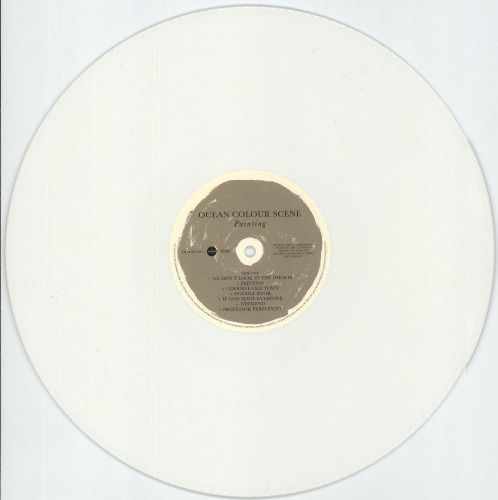 Ocean Colour Scene Painting - 180gm White Vinyl - Opened Shrink + Sticker UK vinyl LP album (LP record) OCSLPPA876002