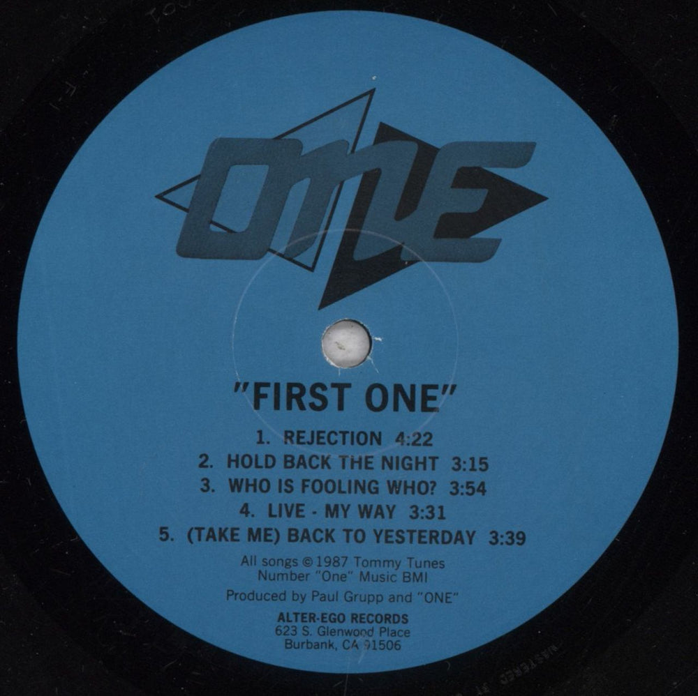 One [AOR] First One US 12" vinyl single (12 inch record / Maxi-single) 7XQ12FI842969