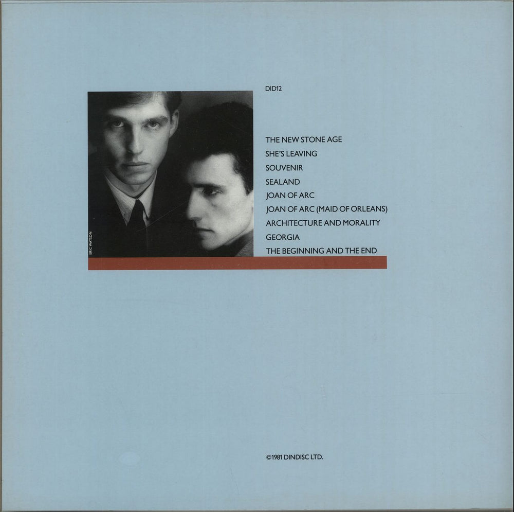 Orchestral Manoeuvres In The Dark Architecture & Morality - Non-Die Cut Blue Sleeve UK vinyl LP album (LP record) OMDLPAR652572