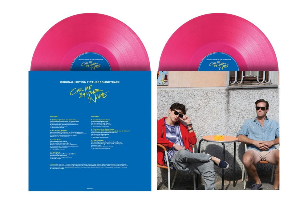 Original Soundtrack Call Me By Your Name - Translucent Pink Vinyl - Spot Varnsih Sleeve UK 2-LP vinyl record set (Double LP Album) MOVATM184