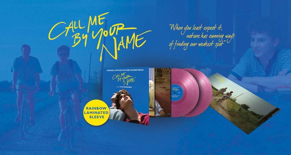 Original Soundtrack Call Me By Your Name - Velvet Purple Marbled Vinyl - Rainbow Laminated Sleeve UK 2-LP vinyl record set (Double LP Album) MOVATM184