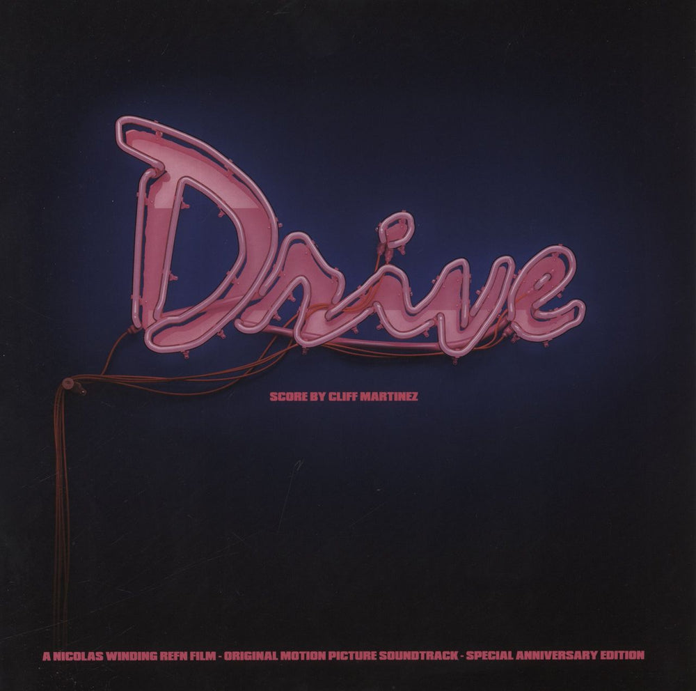 Original Soundtrack Drive - Neon Pink Vinyl + Neon Sign Sleeve UK 2-LP vinyl record set (Double LP Album) INV169LP