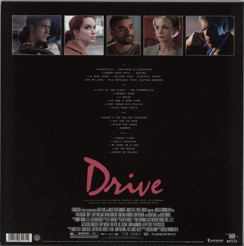 Original Soundtrack Drive - Pink Vinyl UK 2-LP vinyl record set (Double LP Album) 5024545641714