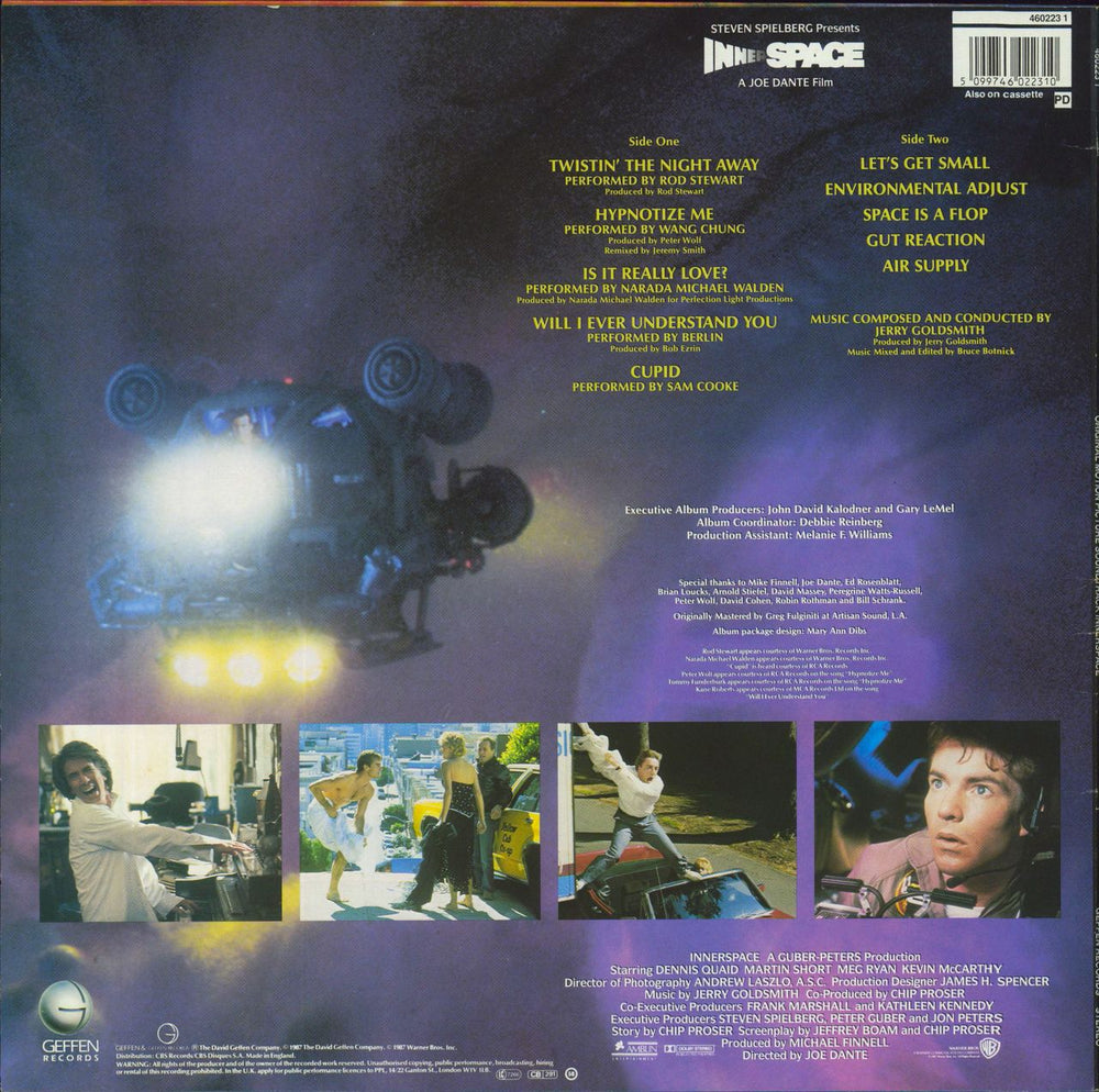 Original Soundtrack Innerspace UK vinyl LP album (LP record) 5099746022310