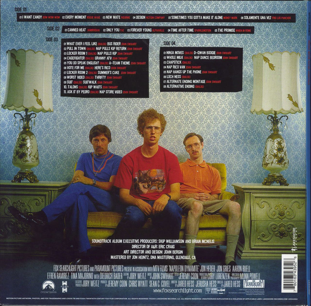 Original Soundtrack Napoleon Dynamite - Blue Vinyl US 2-LP vinyl record set (Double LP Album) 780163439526