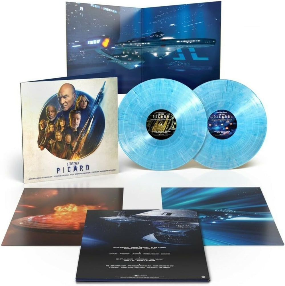 Original Soundtrack Star Trek: Picard [Original Series Soundtrack - Season 3 - Volume 1] - Sky Blue Vinyl - Sealed US 2-LP vinyl record set (Double LP Album) LKS36331