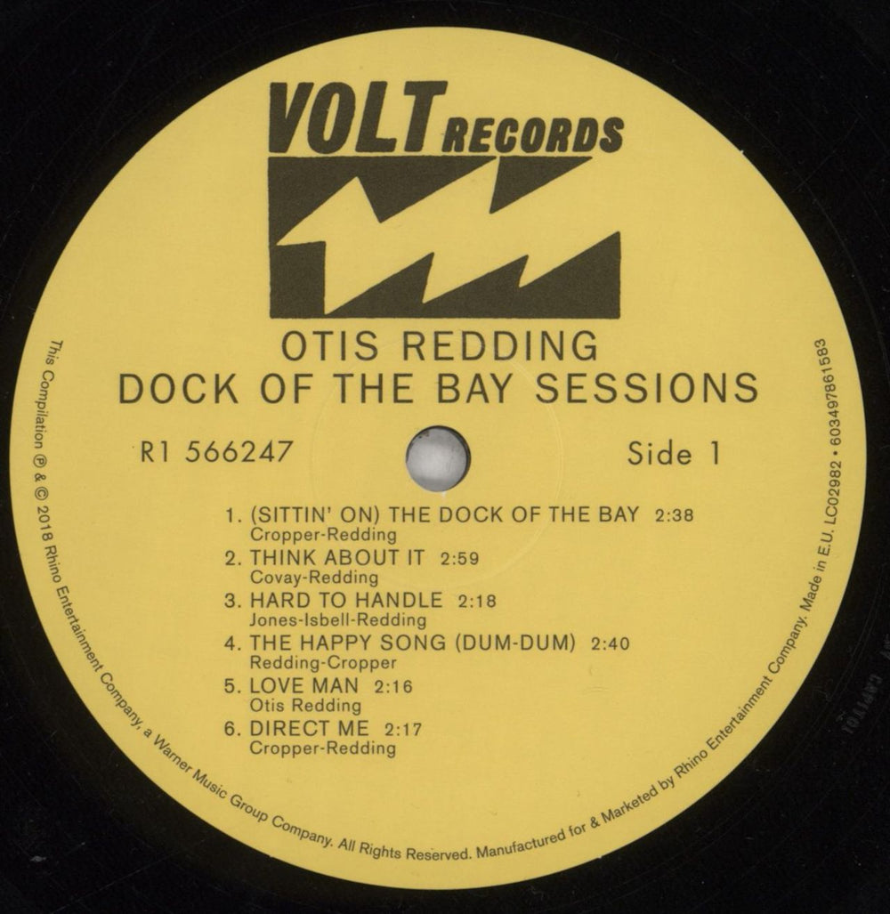 Otis Redding Dock Of The Bay Sessions UK vinyl LP album (LP record) OTILPDO844925