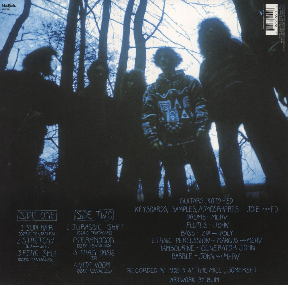 Ozric Tentacles Jurassic Shift - 180gm Pink & Black Vinyl German 2-LP vinyl record set (Double LP Album) 636551595513