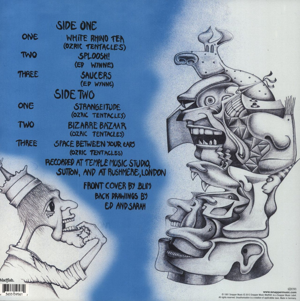 Ozric Tentacles Strangeitude - 180 Gram Yellow Vinyl + Black Vinyl UK 2-LP vinyl record set (Double LP Album) 636551595612