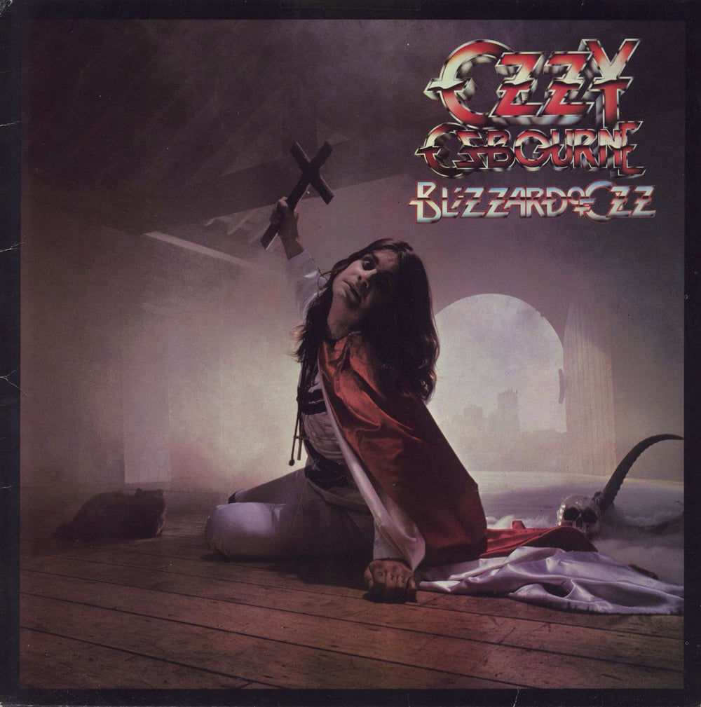 Ozzy Osbourne Blizzard Of Ozz - Jet Labels -VG UK vinyl LP album (LP record) JETLP234