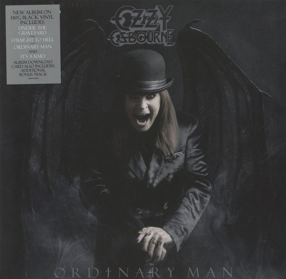 Ozzy Osbourne Ordinary Man - Black Vinyl - Sealed UK vinyl LP album (LP record) 19439718451