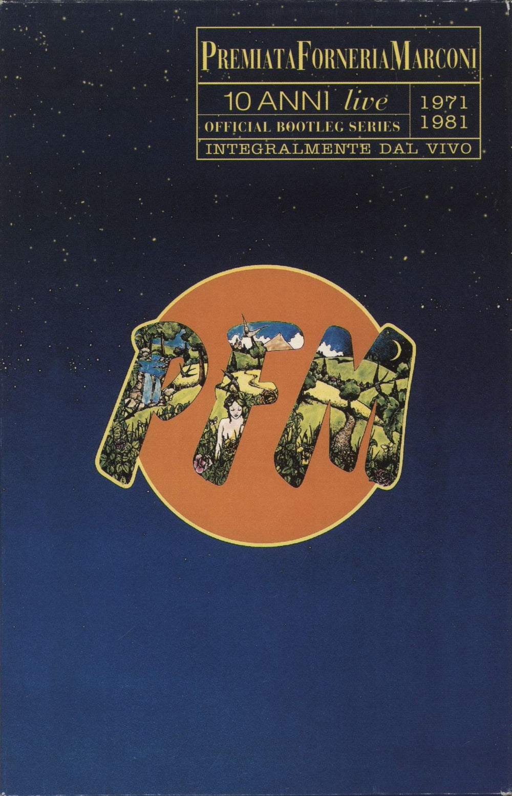 P.F.M. 10 Anni Live 1971-1981 Italian CD Album Box Set RTI0217-2