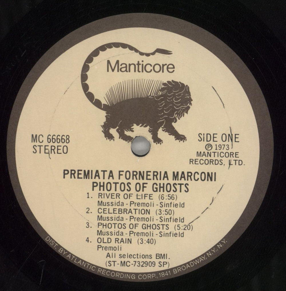 P.F.M. Photos Of Ghosts US vinyl LP album (LP record) PFMLPPH381413