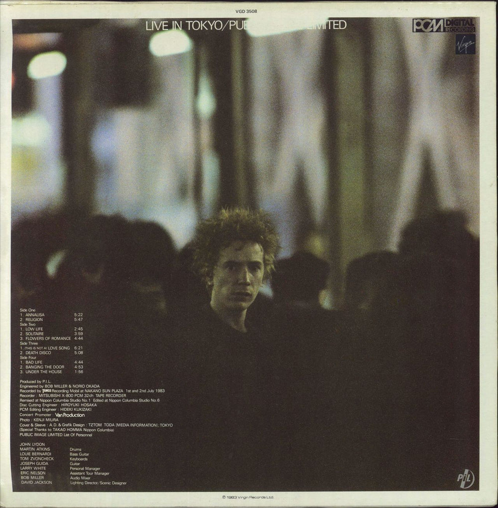 P.I.L. Live In Tokyo + Poster - VG UK 2-LP vinyl record set (Double LP Album)