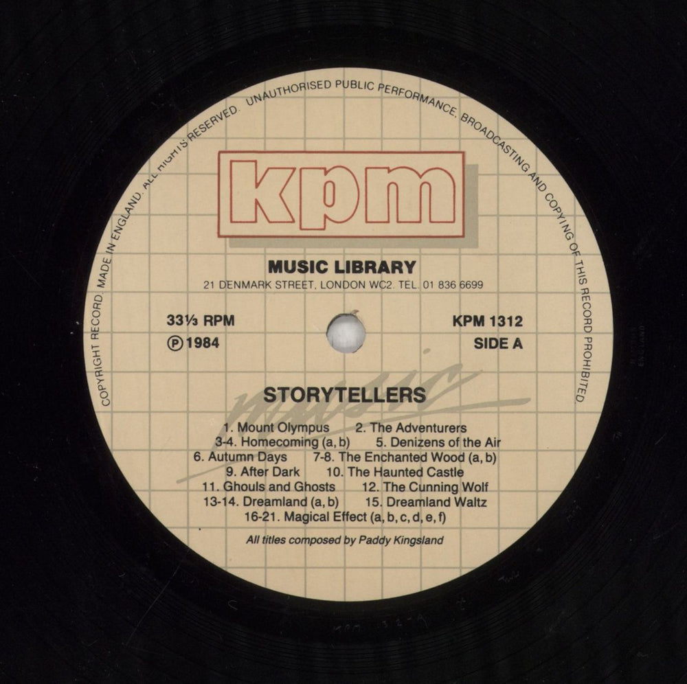 Paddy Kingsland Storytellers UK vinyl LP album (LP record) QDFLPST855705