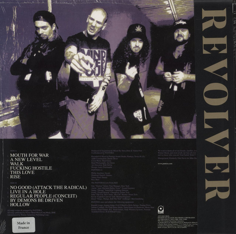 Pantera Vulgar Display Of Power - Revolver Magazine Edition - White & True Metal Gray Marbled vinyl US vinyl LP album (LP record) 081227890995