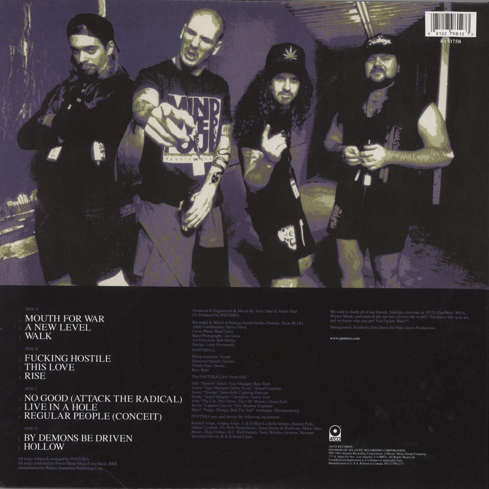 Pantera Vulgur Display of Power -180gram - RSD10 US 2-LP vinyl record set (Double LP Album) 081227981273