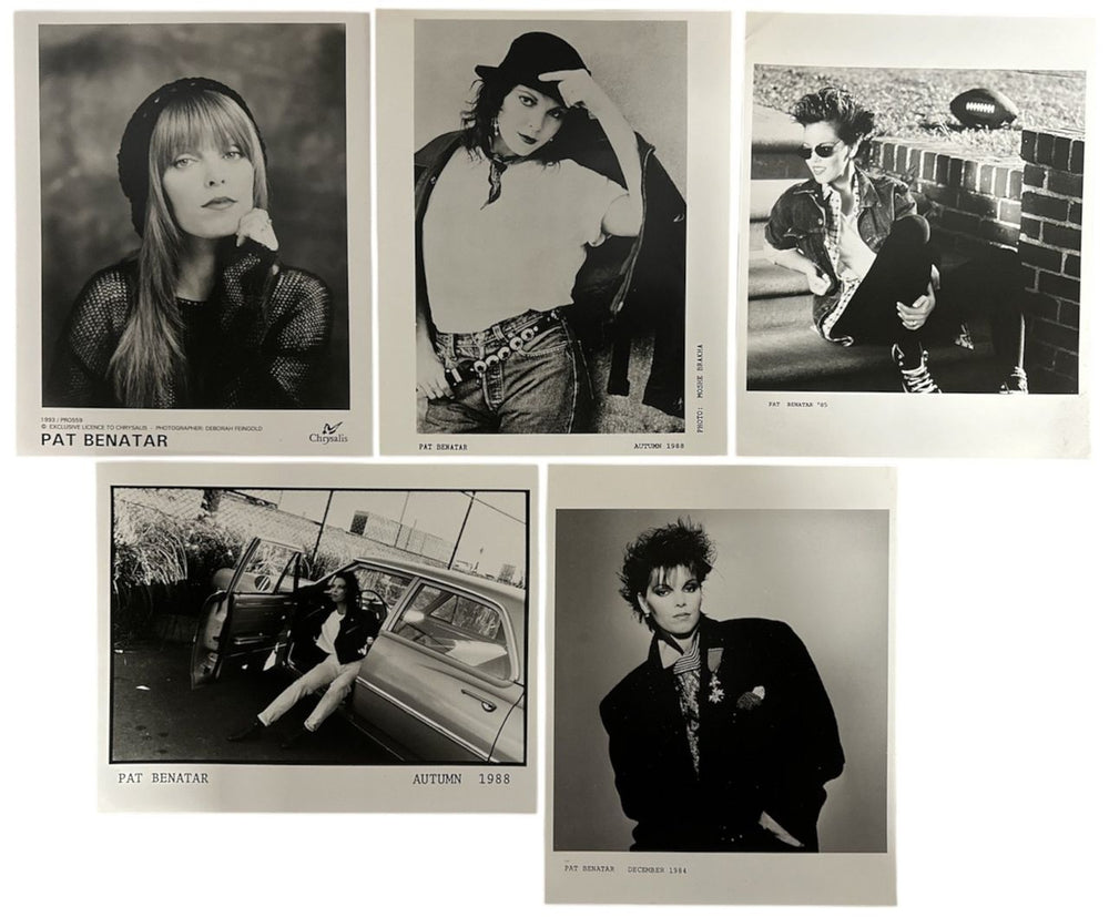 Pat Benatar Five Publicity Photos UK Promo photograph PROMOTIONAL