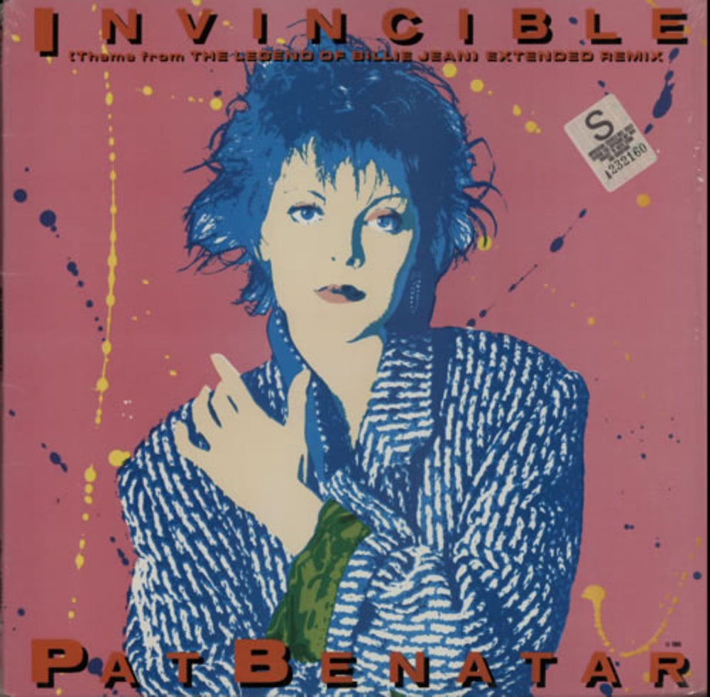 Pat Benatar Invincible US 12" vinyl single (12 inch record / Maxi-single) 4V942878