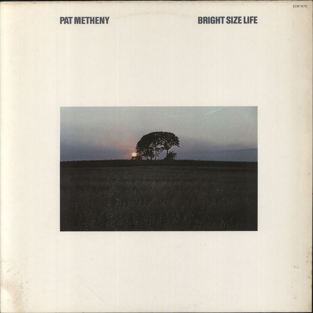 Pat Metheny Bright Size Life - VG German vinyl LP album (LP record) ECM1073