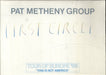 Pat Metheny First Circle + Ticket Stub UK tour programme TOUR PROGRAM