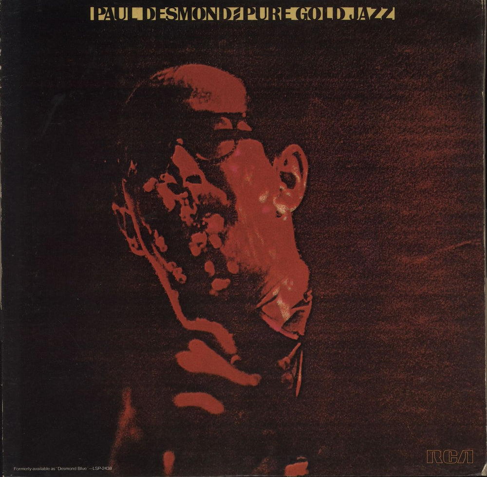 Paul Desmond Pure Gold Jazz US vinyl LP album (LP record) ANL1-2807