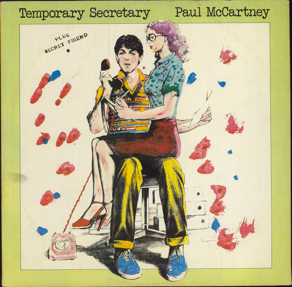 Paul McCartney and Wings Temporary Secretary + Sleeve - EX UK 12" vinyl single (12 inch record / Maxi-single) 12R6039