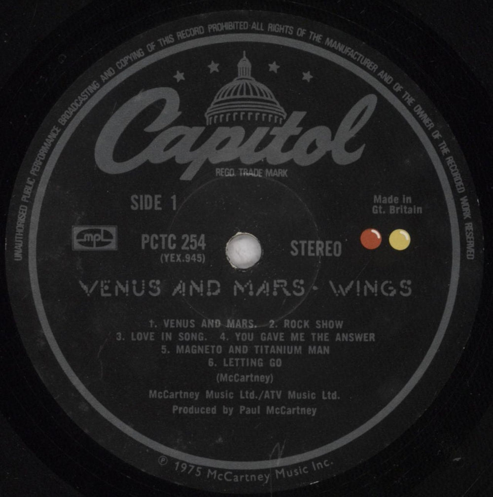 Paul McCartney and Wings Venus And Mars + Posters + One sticker UK vinyl LP album (LP record) MCCLPVE848459