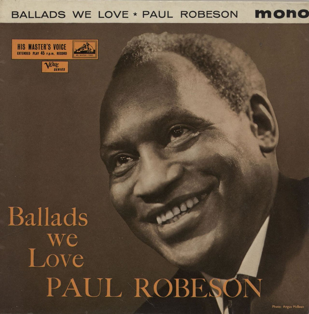 Paul Robeson Ballads We Love UK 7" vinyl single (7 inch record / 45) 7EG8732